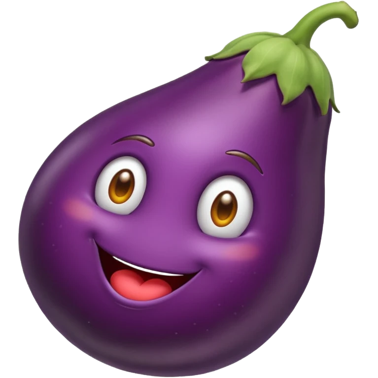 Emoji sucking eggplant  emoji