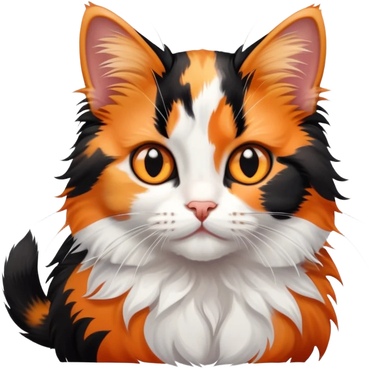 A young calico kitten emoji