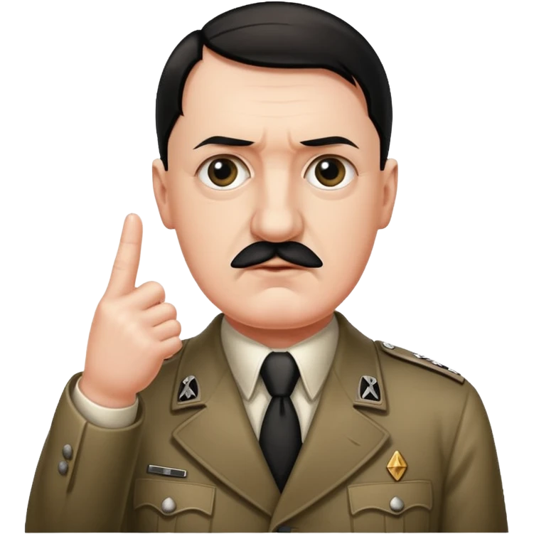 Hitler qui lève le doigt du milieu  emoji