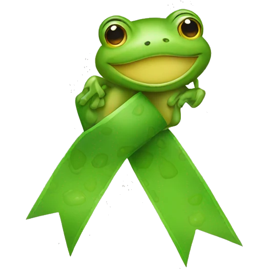  Frog ribbon emoji