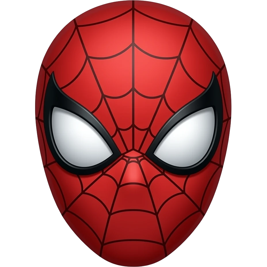Face emoji of spiderman emoji