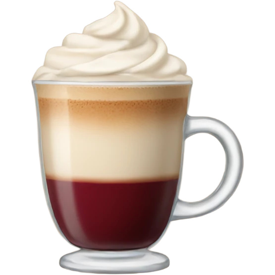 Burgundy latte emoji