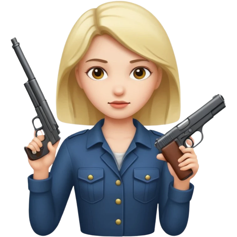 girl with gun emoji