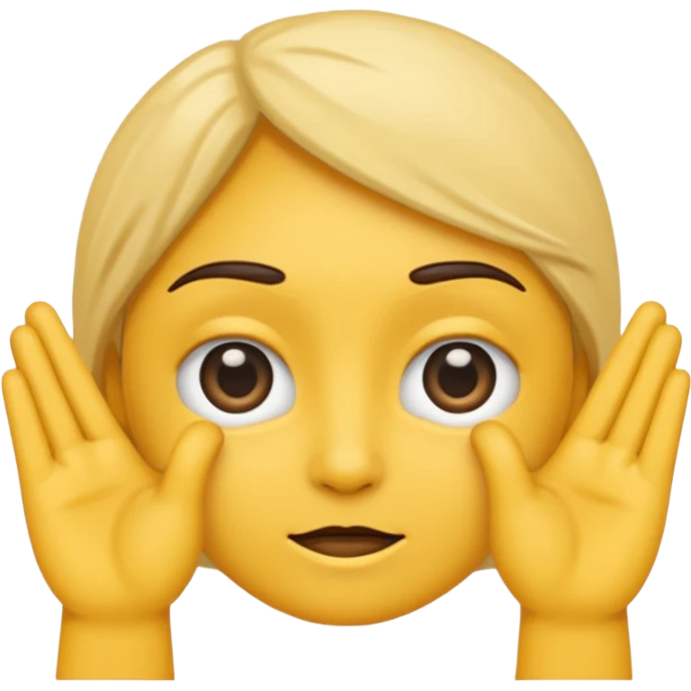 an emoji that with their hands make a gesture of my eyes are on you emoji