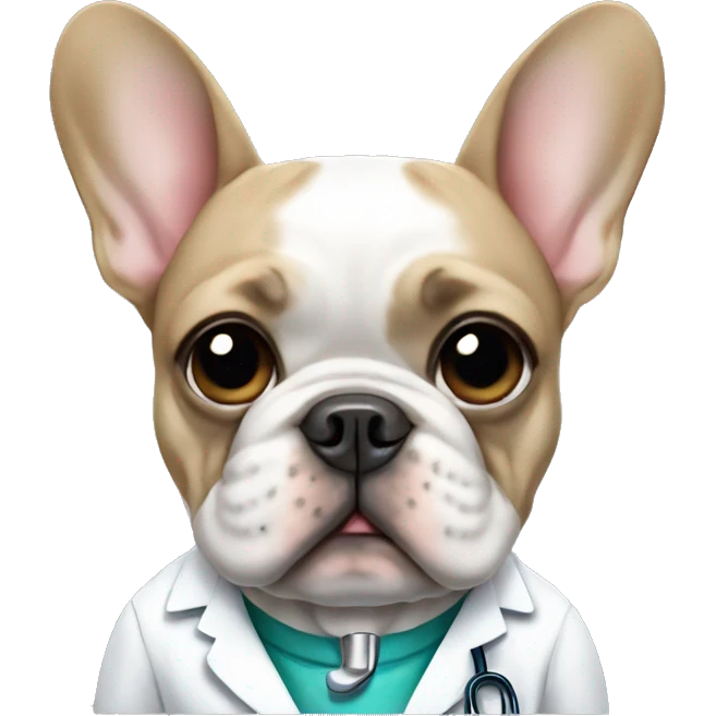 Doctor French bulldog  emoji