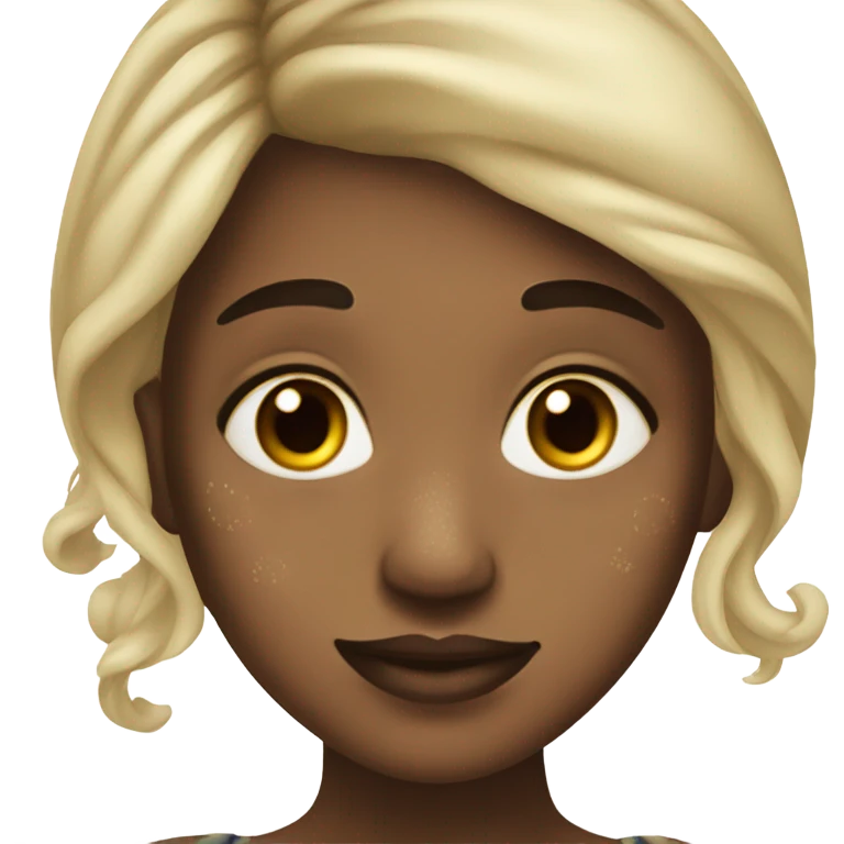 Hyperpigmentation girl from 2019 emoji