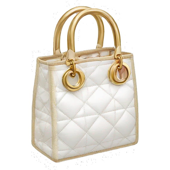 Dior logo white and gold pack emoji