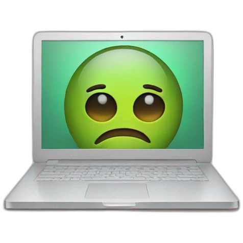 hiding behind a laptop screen emoji