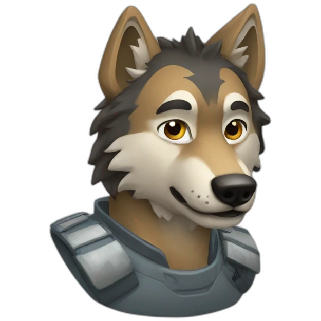 ADN of wolf emoji