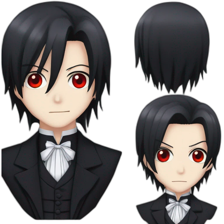 Sebastian Michaelis (Black Butler) (red eyes) emoji