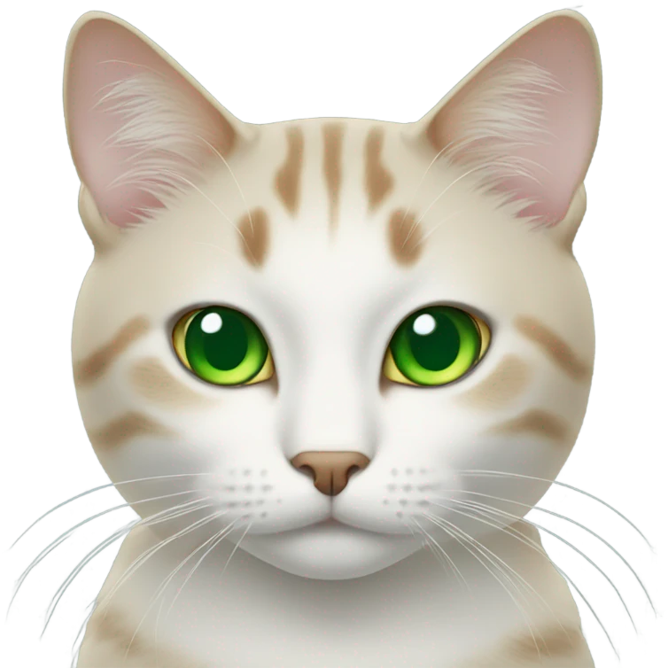 Cat with green eyes  emoji