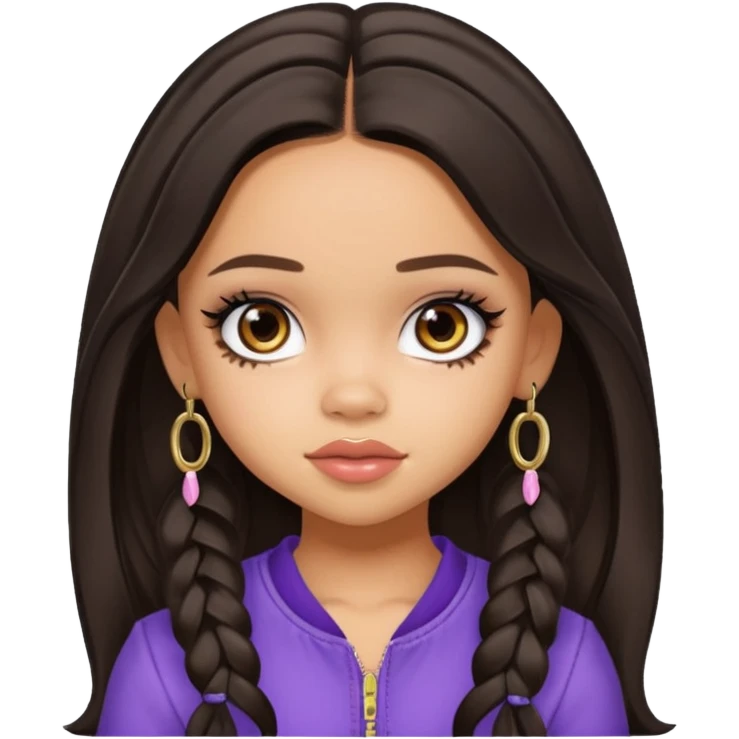 pretty bratz baddie, jenna ortega emoji