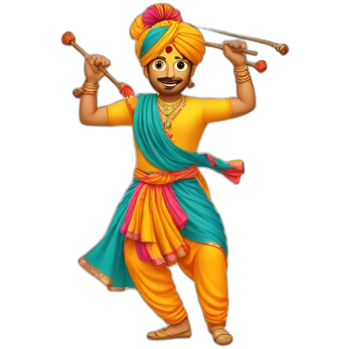 Dandiya man emoji