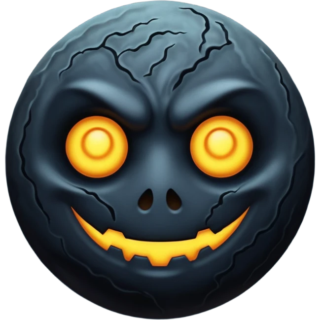 Cursed Dark Moon emoji