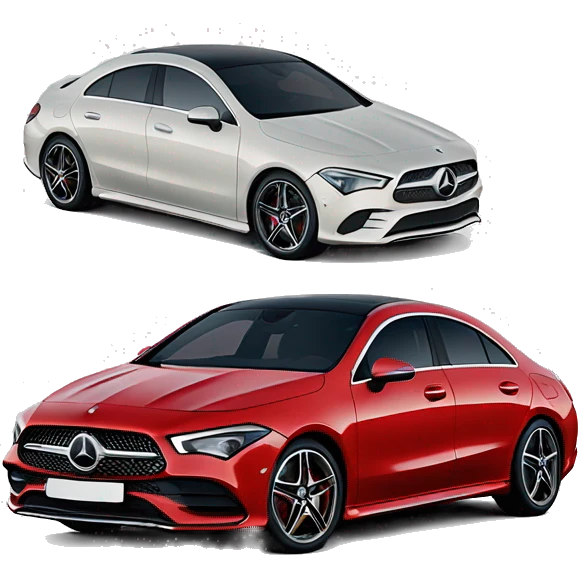 Mercedes cla 2022 red  emoji