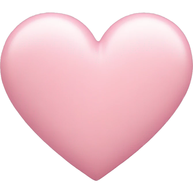 Pastel pink heart emoji
