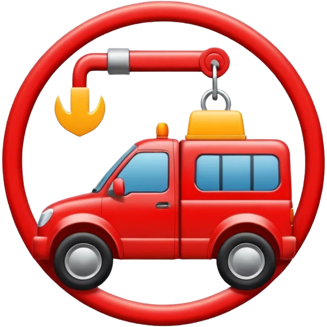 towing zone icon emoji