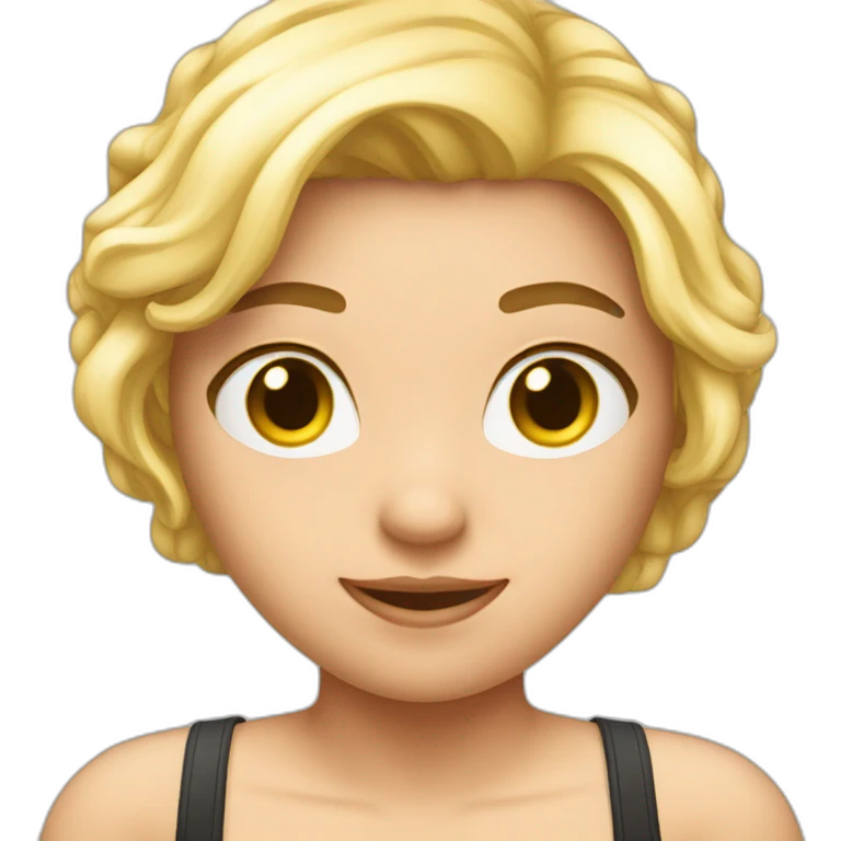 blond bras droit en l'air emoji