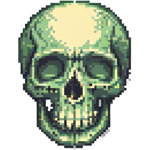 skull emoji, retro, minimal emoji
