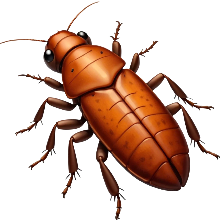 Cockroaches crawling up emoji