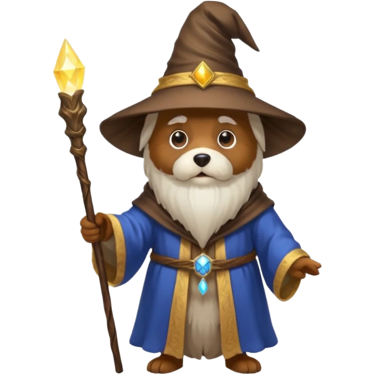 Dog wizard emoji