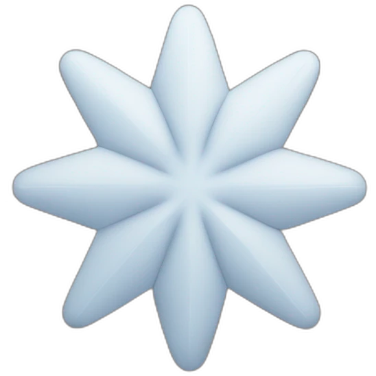star with snow emoji