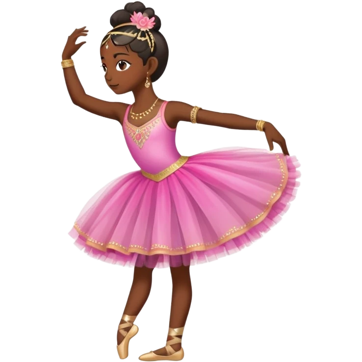 indian ballerina side profilw emoji
