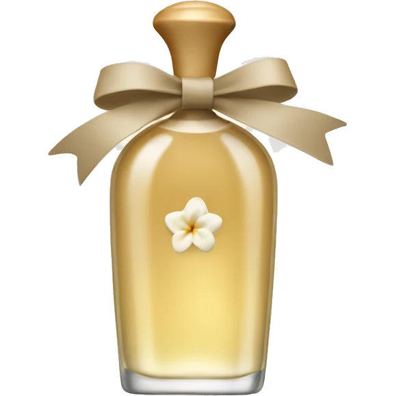 vanilla perfume with a khaki bow emoji