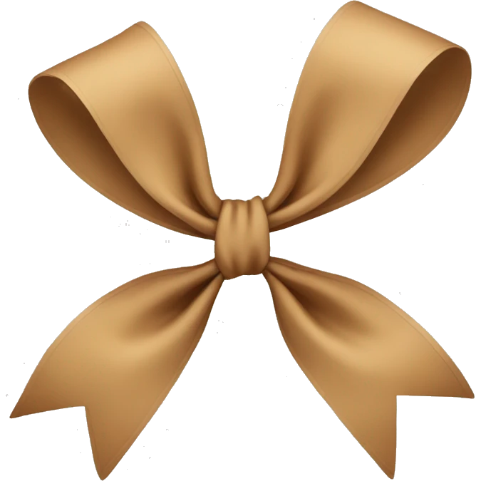 Tan bow  emoji