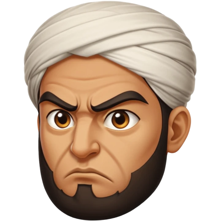 in profile, angry Iranian emoji