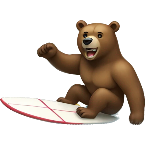 bear surfing emoji