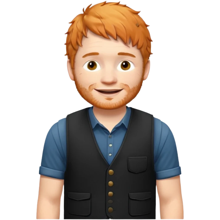 Ed Sheeran wear vest emoji