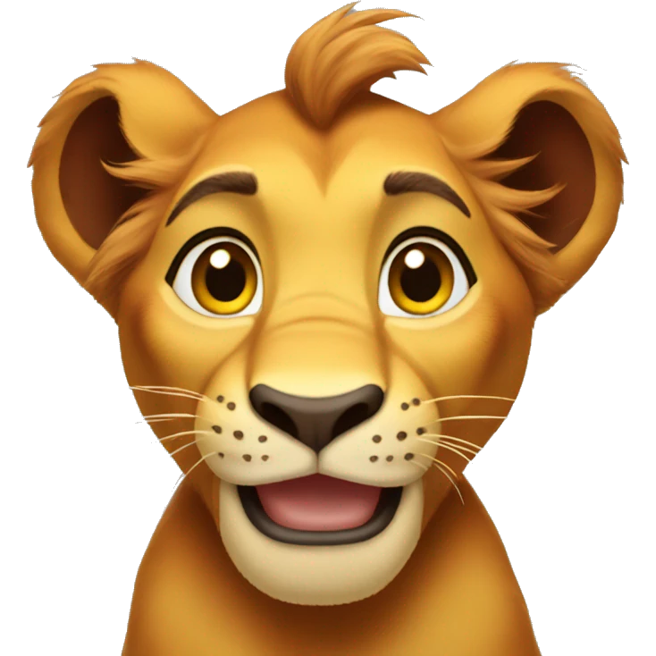 Simba lion king emoji