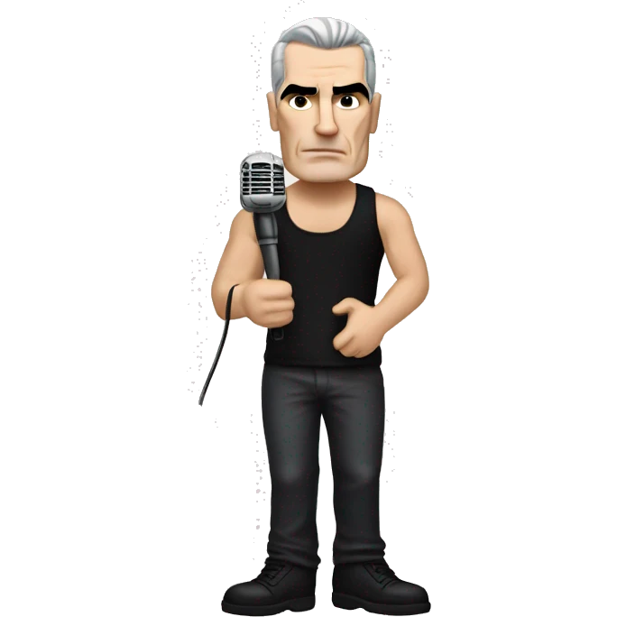 henry rollins with microphone emoji