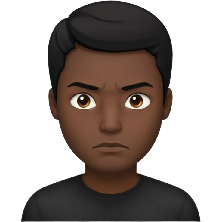 black robber, no mask emoji