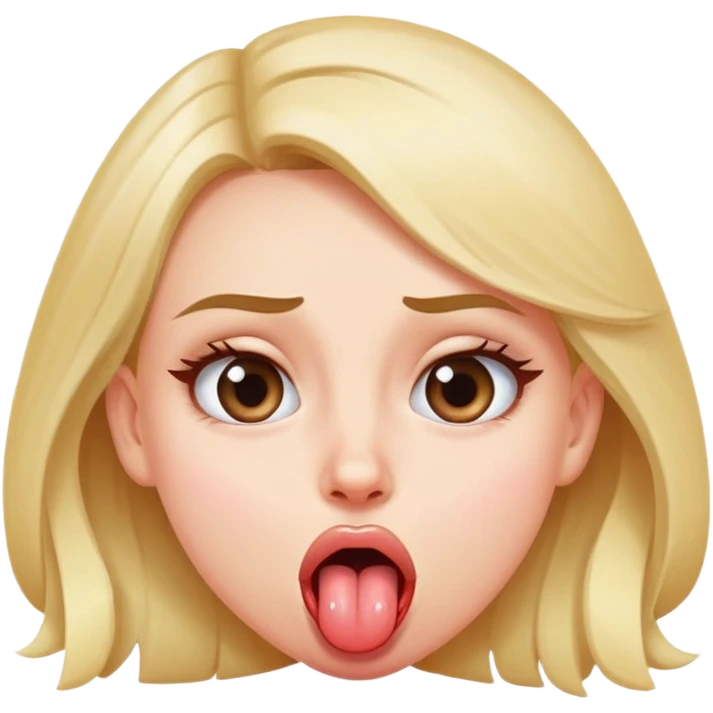 Girl rolling her eyes and sticking out her tounge emoji