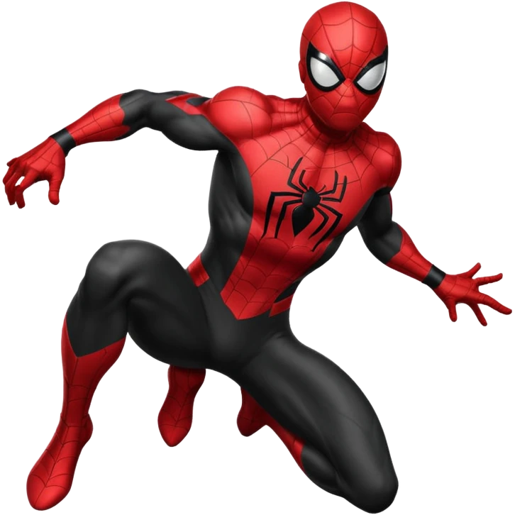 black spider man emoji