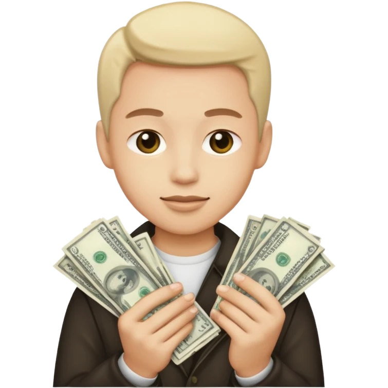 person who holds money emoji