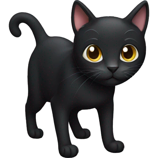Black cat emoji