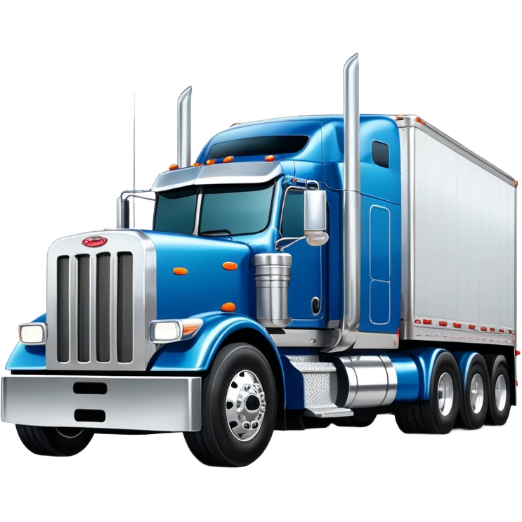 Peterbilt 18 wheeler trailer  emoji