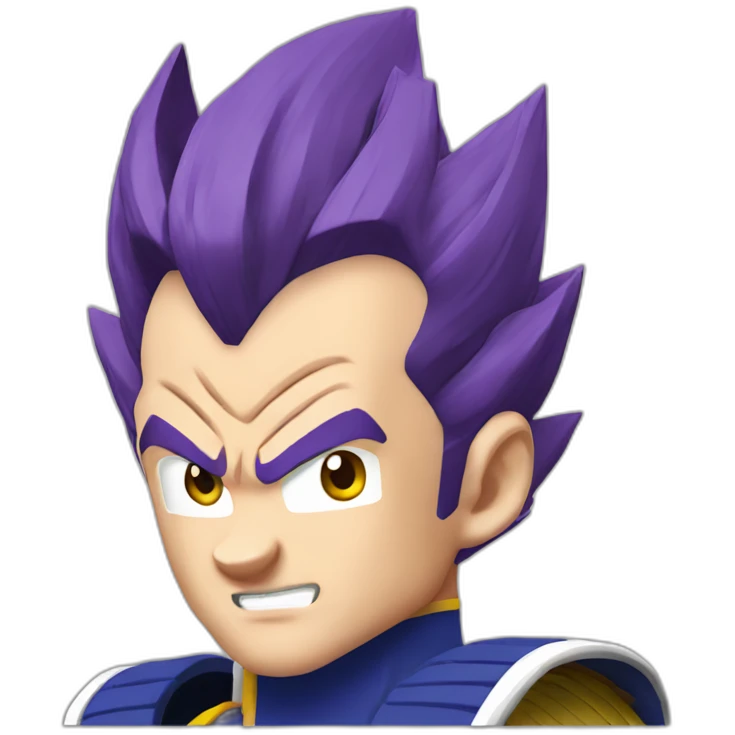 Vegeta purple hair emoji