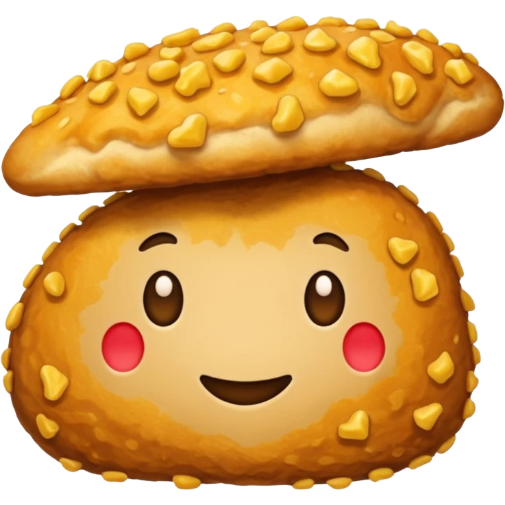 make a nugget emoji. it is important that the image has no face, no eyes, no nose, and no mouth, and no pink cheeks emoji