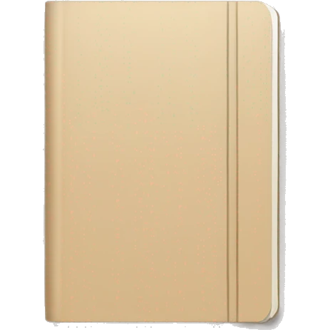 small beige notebook
 emoji