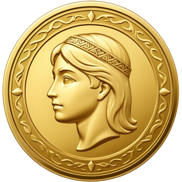 treasure, coin. emoji
