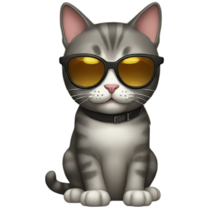 Cat with sunglasses emoji