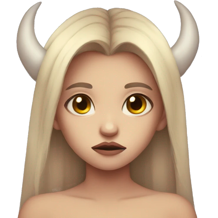 demon girl sad emoji