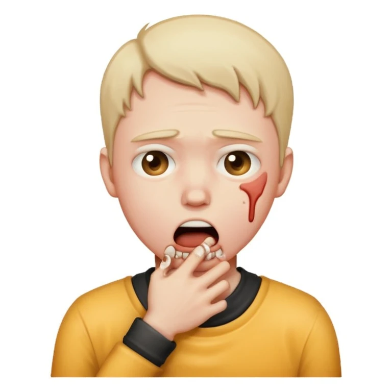 Chocking itself emoji
