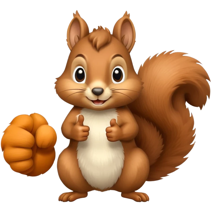 Squirrel thumbs up  emoji