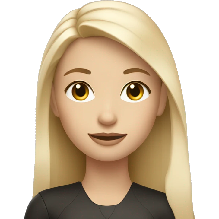 Girl blonde driving model 3 Tesla emoji