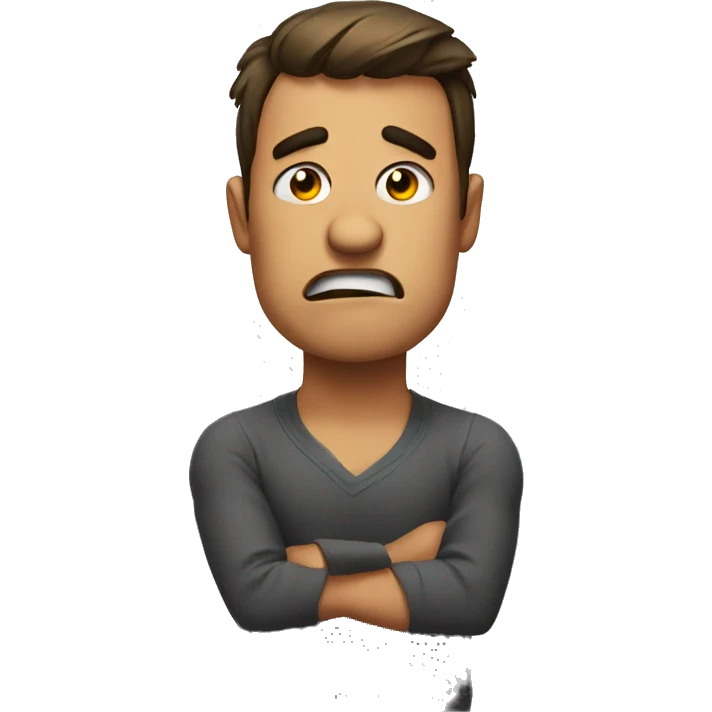 irritated straight face emoji